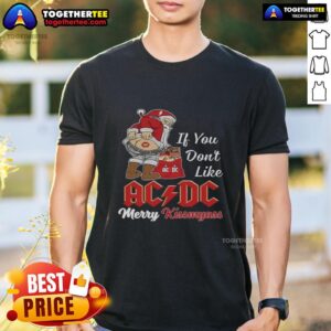 Top Santa Claus If You Dont Like ACDC Merry Kissmyass Christmas T-Shirt