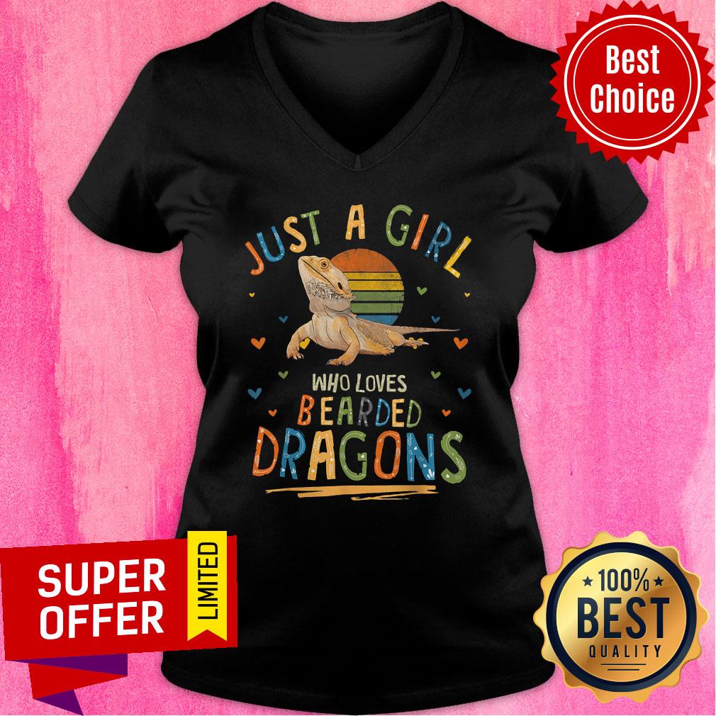 Premium Just A Girl Who Loves Bearded Dragons Shirt - Image 3
