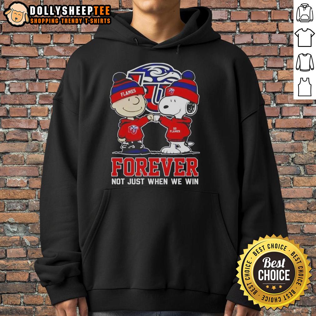 Nice Peanut Snoopy Charlie Brown Liberty Flames Forever Not Just When We Win T-Shirt - Image 2
