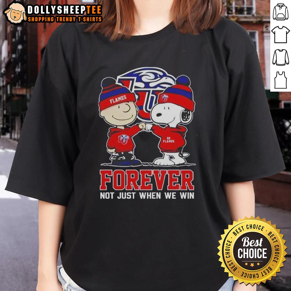 Nice Peanut Snoopy Charlie Brown Liberty Flames Forever Not Just When We Win T-Shirt - Image 3