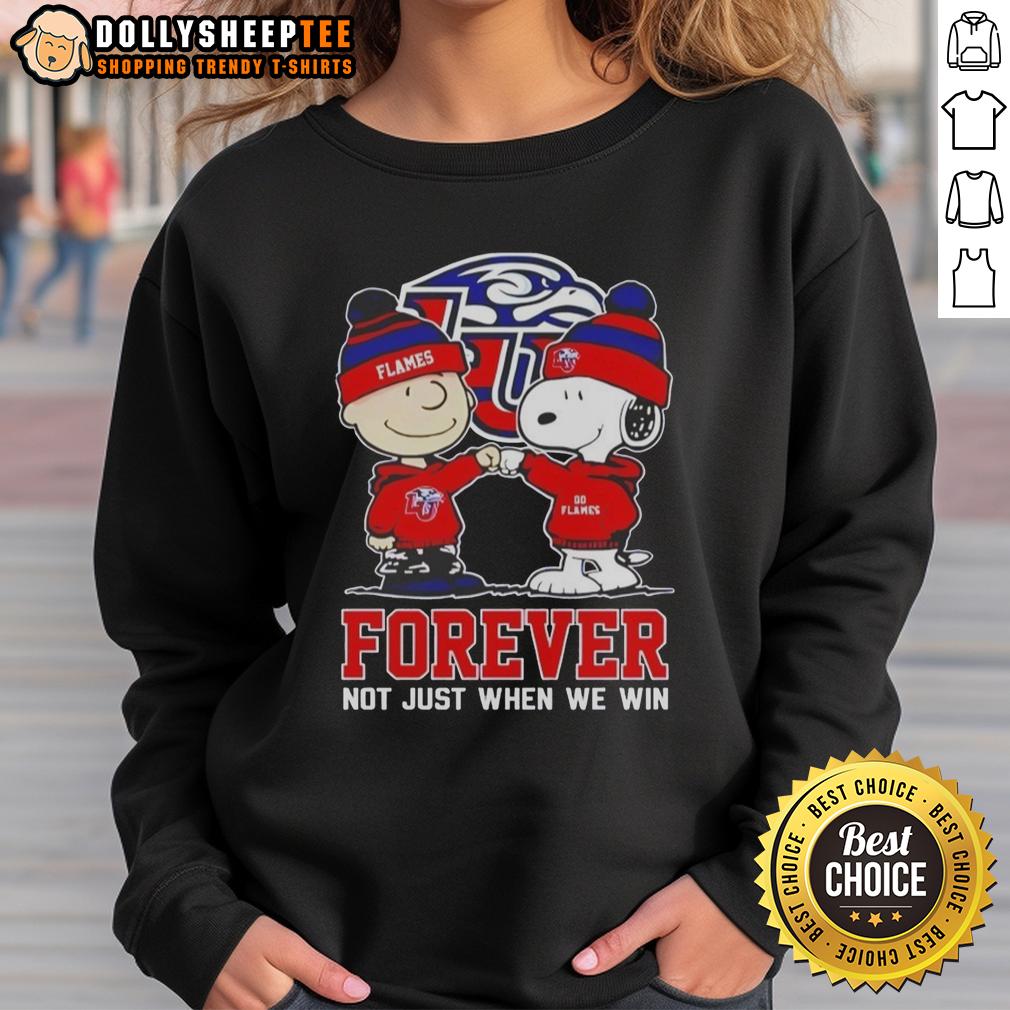 Nice Peanut Snoopy Charlie Brown Liberty Flames Forever Not Just When We Win T-Shirt - Image 5