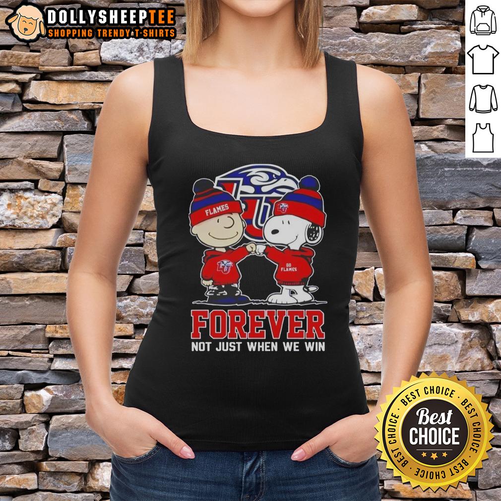 Nice Peanut Snoopy Charlie Brown Liberty Flames Forever Not Just When We Win T-Shirt - Image 4