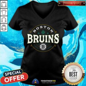 Alternative view of Official Boston Bruins Black St. Patrick's Day Lucky T-Shirt