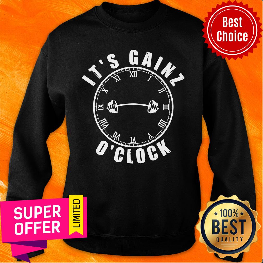 Awesome It's Gainz O'Clock Shirt - Image 4