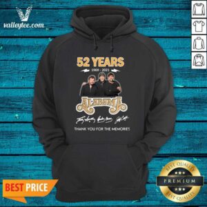Alternative view of Hot 52 Years 1969 2021 Alabama Thank You For The Memories Signatures Shirt