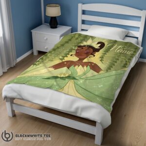 Alternative view of Awesome Cute Disney Princess Tiana Blanket Fleece Customized Blanket
