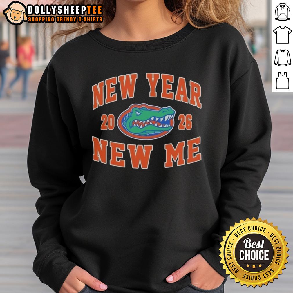 Official Florida Gators Football New Year New Me 2026 Logo T-Shirt - Image 5