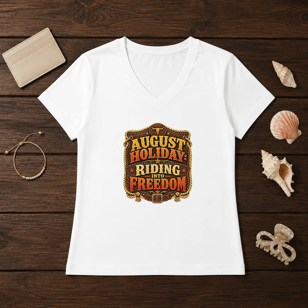 Good August Holiday Western Freedom Ride Shirt - Image 2