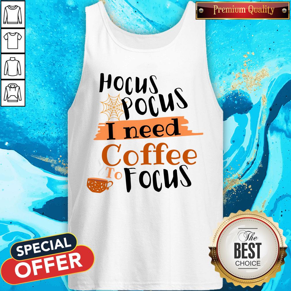 Halloween Hocus Pocus I Need Coffee To Focus Shirt - Image 3