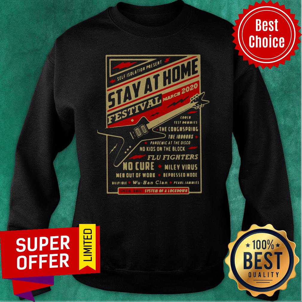 Official Self Isolation Present Stay At Home Festival Shirt - Image 2