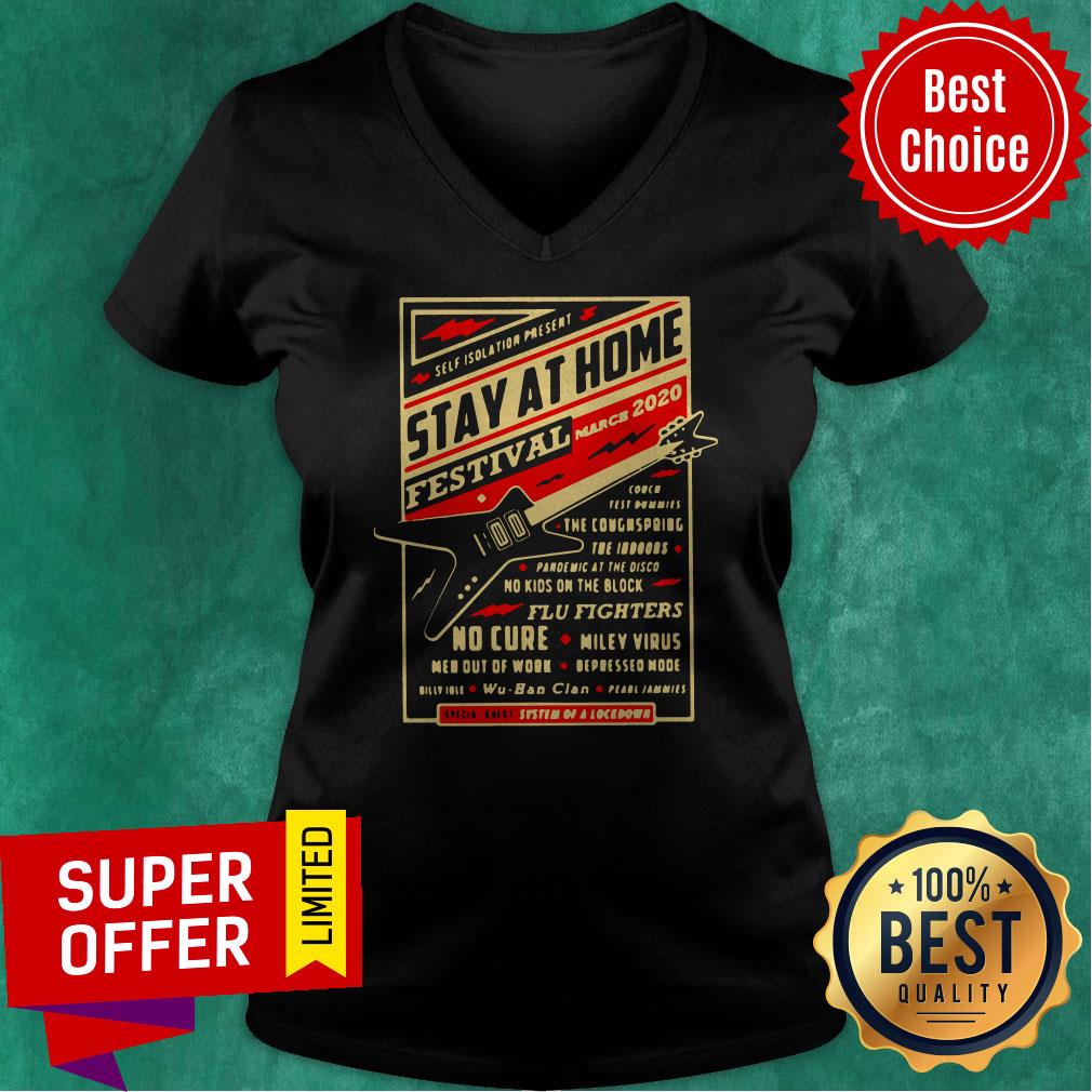 Official Self Isolation Present Stay At Home Festival Shirt - Image 4