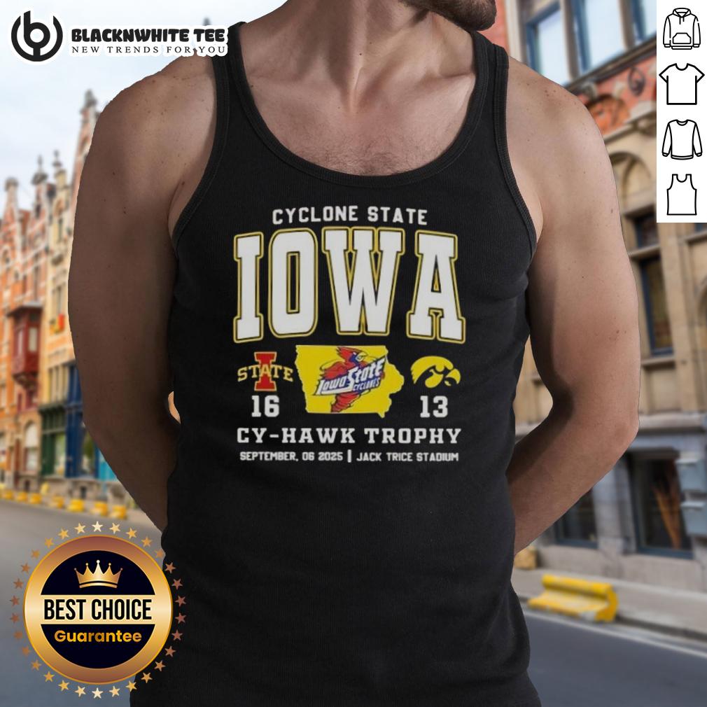 Nice Iowa Cyclones State Vs Hawkeyes Cy-Hawk Trophy Jack Trice Stadium T-Shirt - Image 4