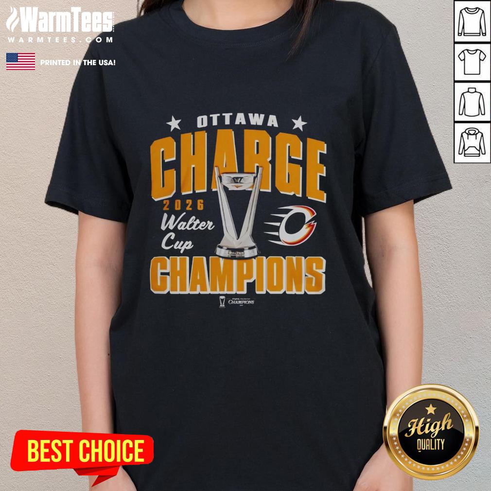Original Ottawa Charge 2026 PWHL Walter Cup Champions T-Shirt - Image 3