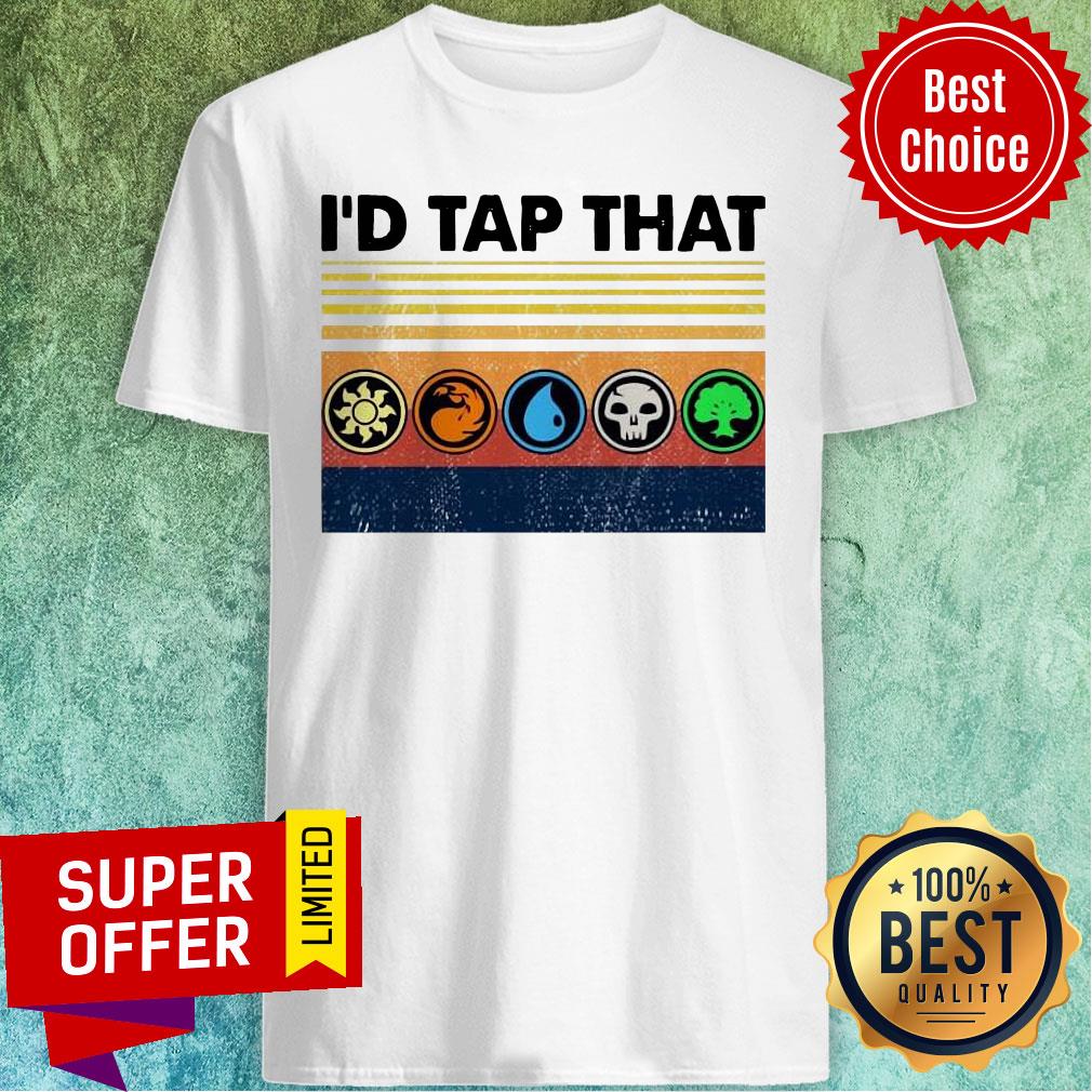 Funny Magic The Gathering I’d Tap That Vintage Shirt