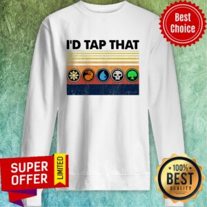 Alternative view of Funny Magic The Gathering I’d Tap That Vintage Shirt