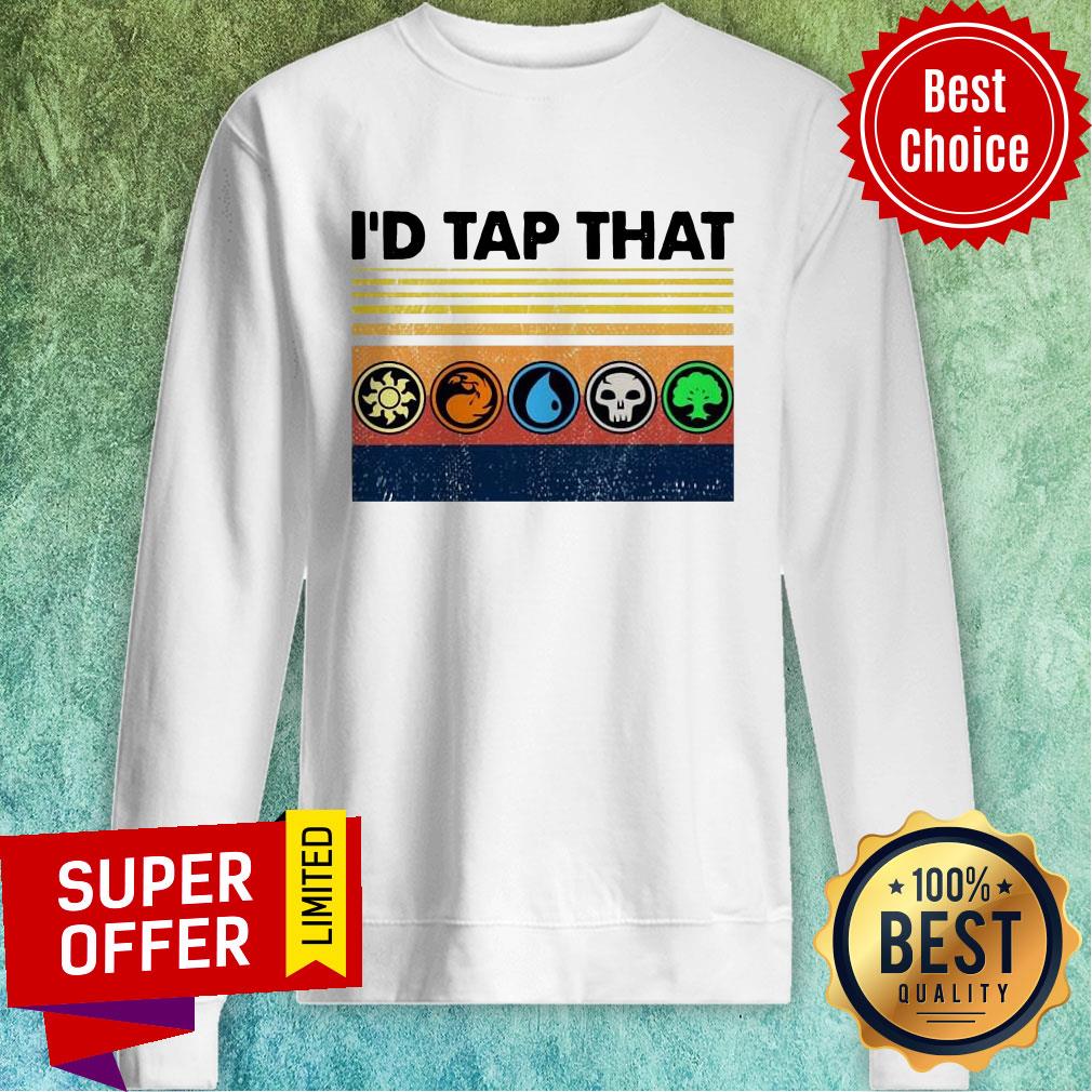 Funny Magic The Gathering I’d Tap That Vintage Shirt - Image 2