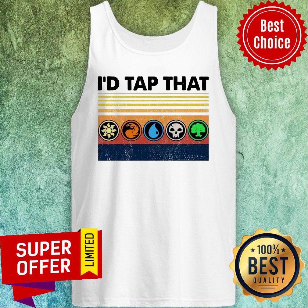 Funny Magic The Gathering I’d Tap That Vintage Shirt - Image 5