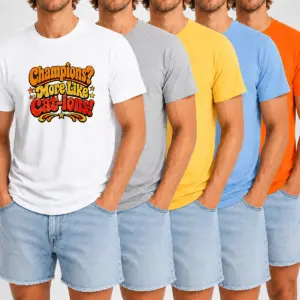 Awesome Soccer Cat Meme Funny Champions Groovy Retro Shirt