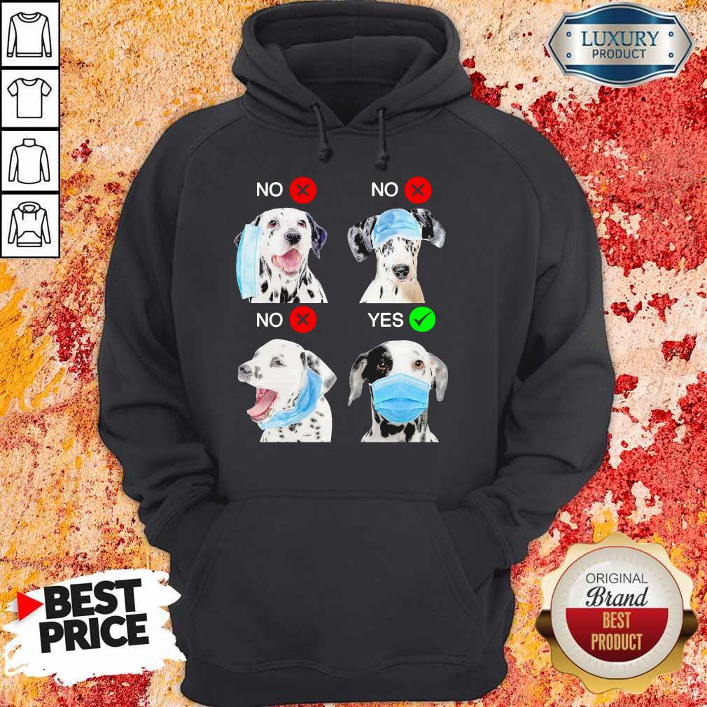 Dalmatian Dogs Right Way To Wear Mask Shirt - Image 3