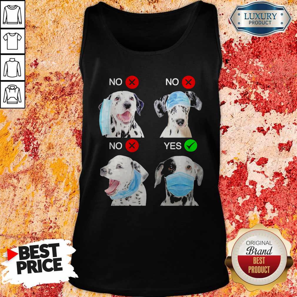 Dalmatian Dogs Right Way To Wear Mask Shirt - Image 5