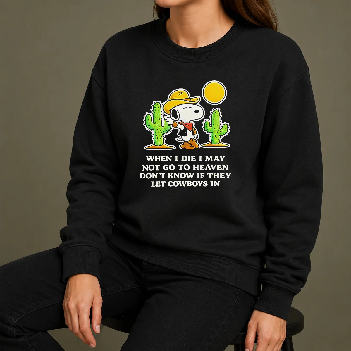 Nice Snoopy Cowboy When I Die I May Not Go To Heaven Shirt - Image 7