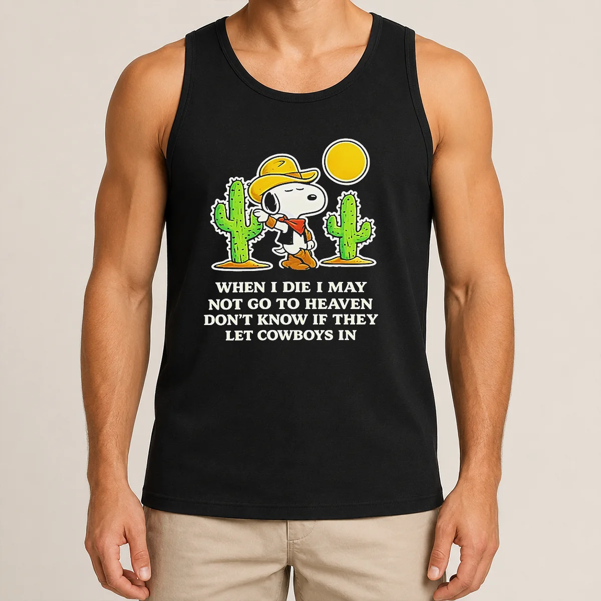 Nice Snoopy Cowboy When I Die I May Not Go To Heaven Shirt - Image 3