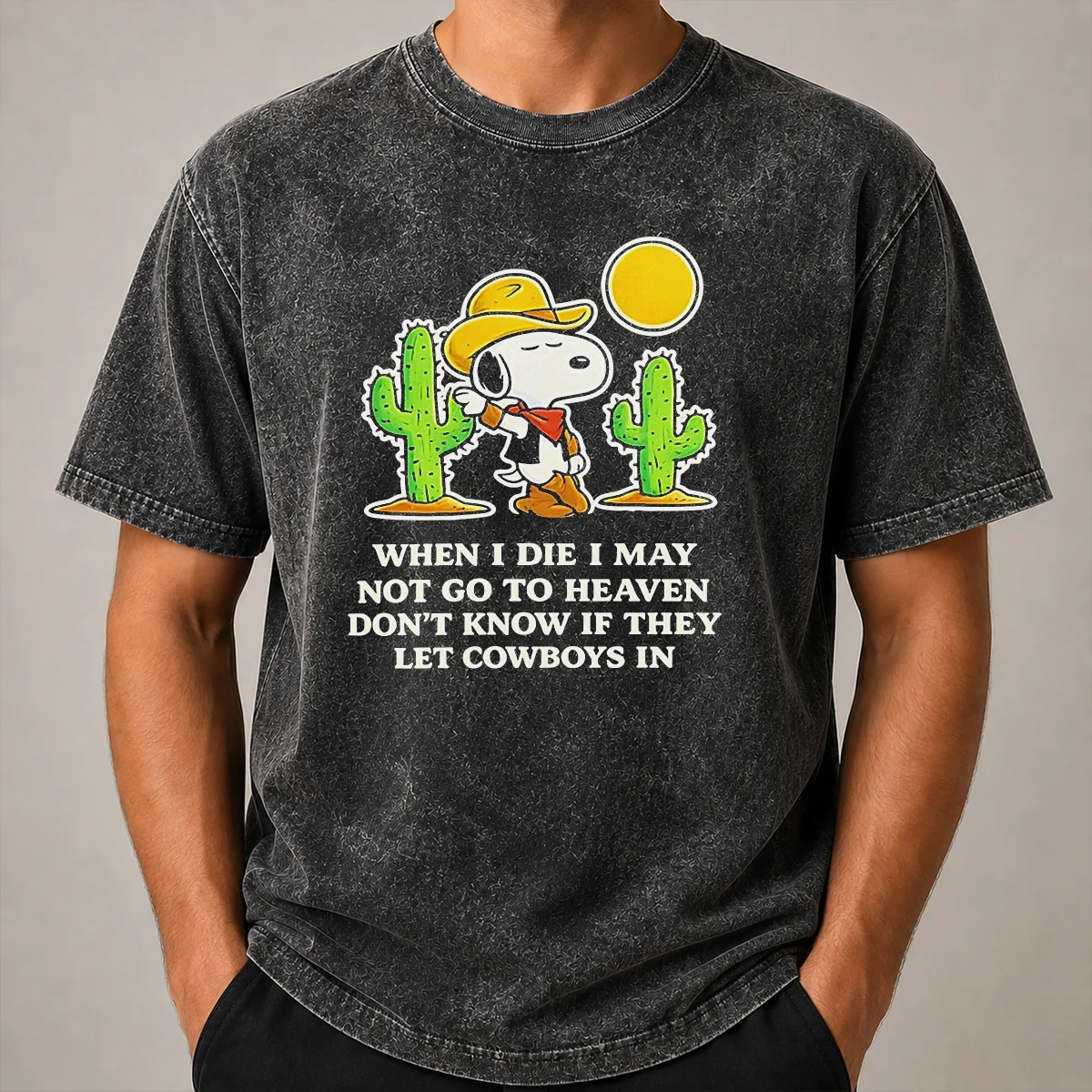 Nice Snoopy Cowboy When I Die I May Not Go To Heaven Shirt - Image 8