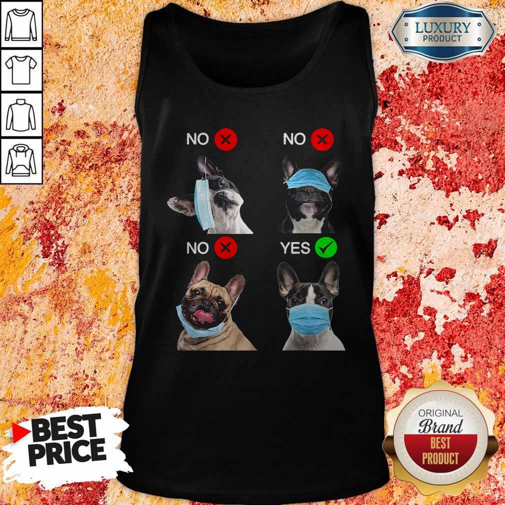 French Bulldogs Right Way To Wear Mask Shirt - Image 5