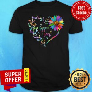 Hippie Soul Dragonfly Flower Shirt