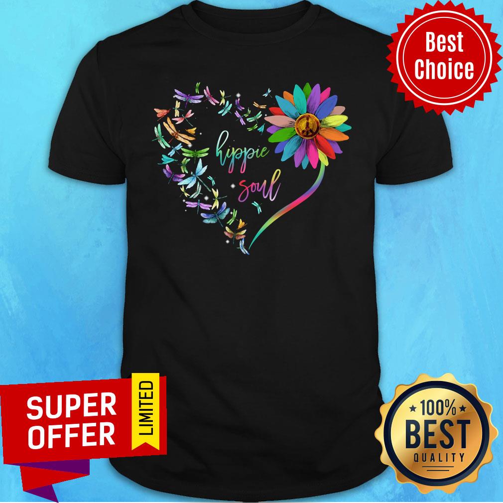 Hippie Soul Dragonfly Flower Shirt