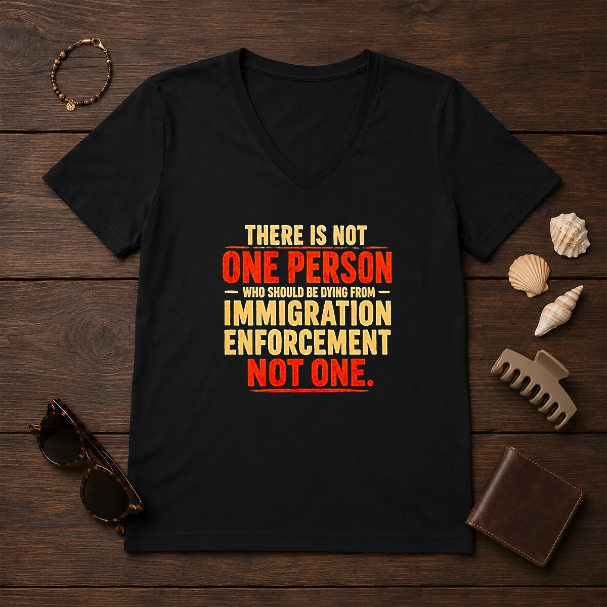 Original There Is Not One Person WHO Should Be Dying From Immigration Enforcement Shirt - Image 2