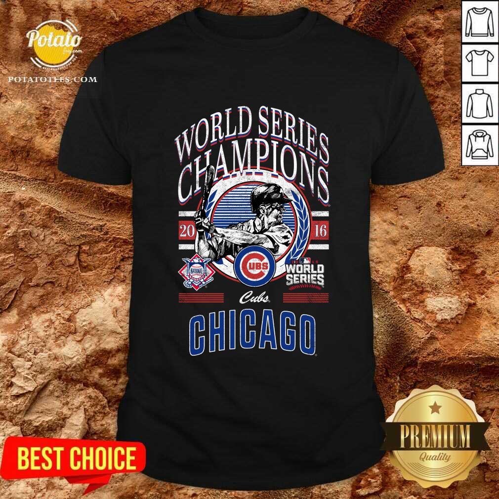 Chicago Cubs World Series Champions Black T-shirt