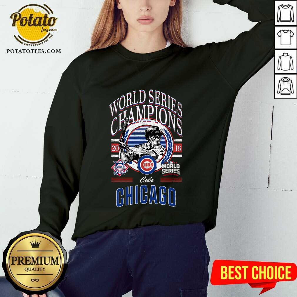 Chicago Cubs World Series Champions Black T-shirt - Image 4