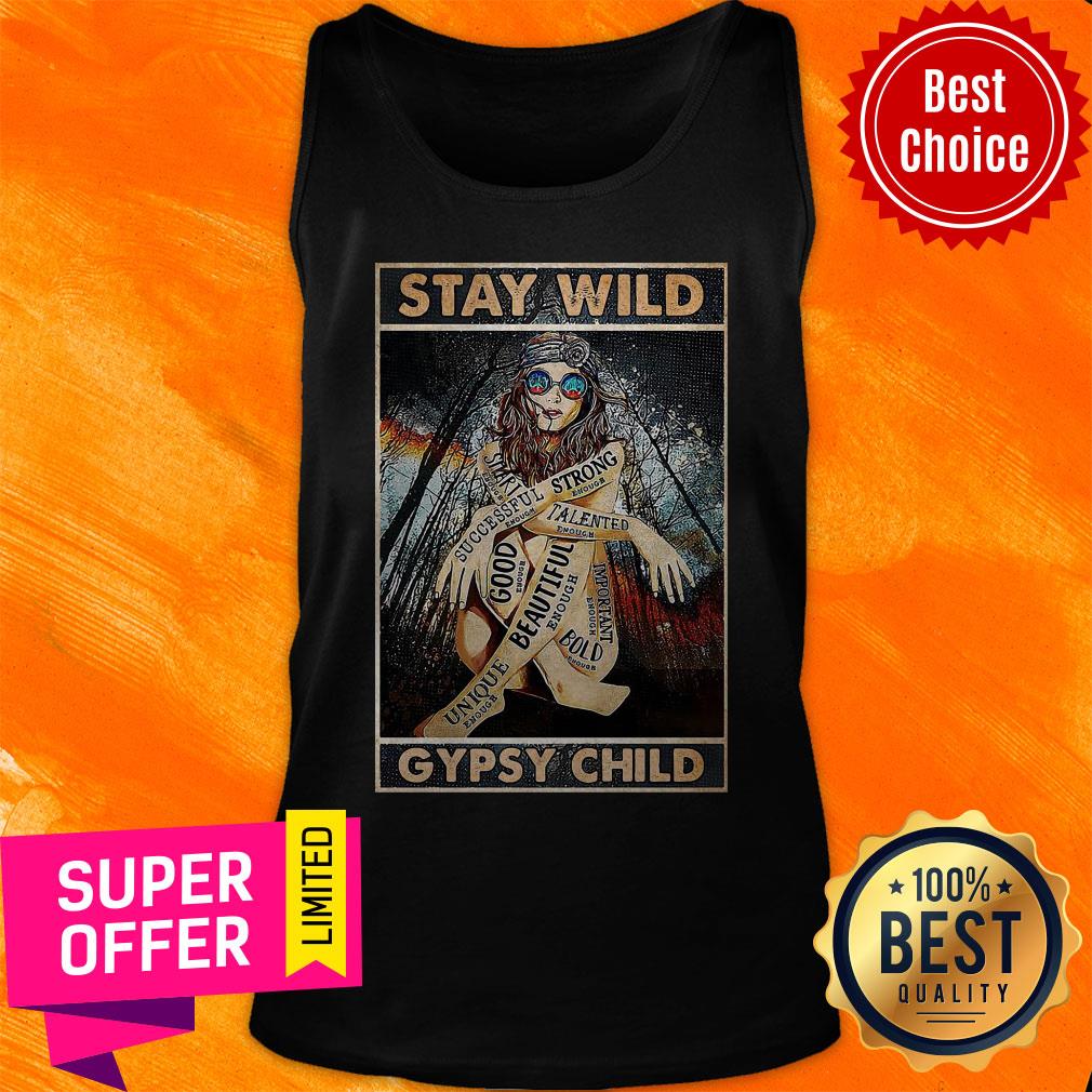 Premium Girl Stay Wild Gypsy Child Vertical Poster Shirt - Image 4