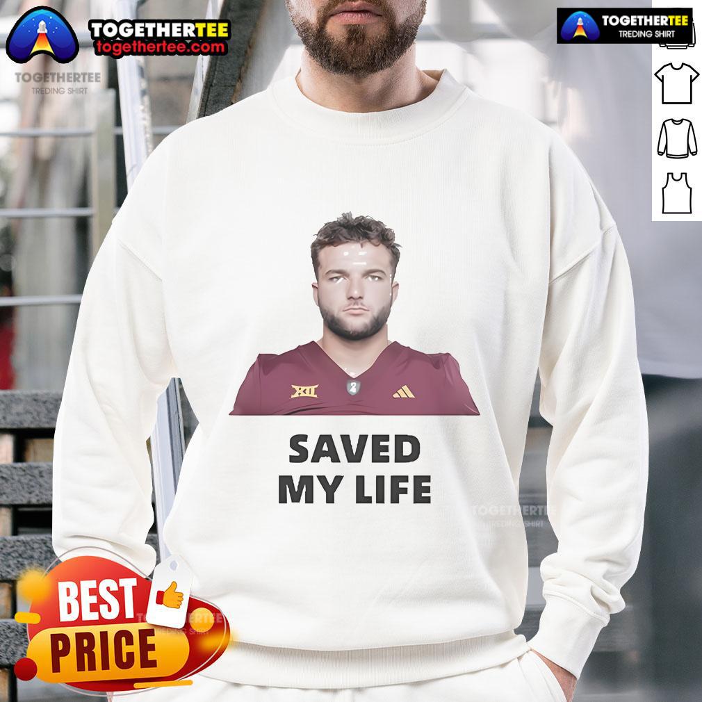 Official Cj Fogler Cam Skattebo Saved My Life T-Shirt - Image 5