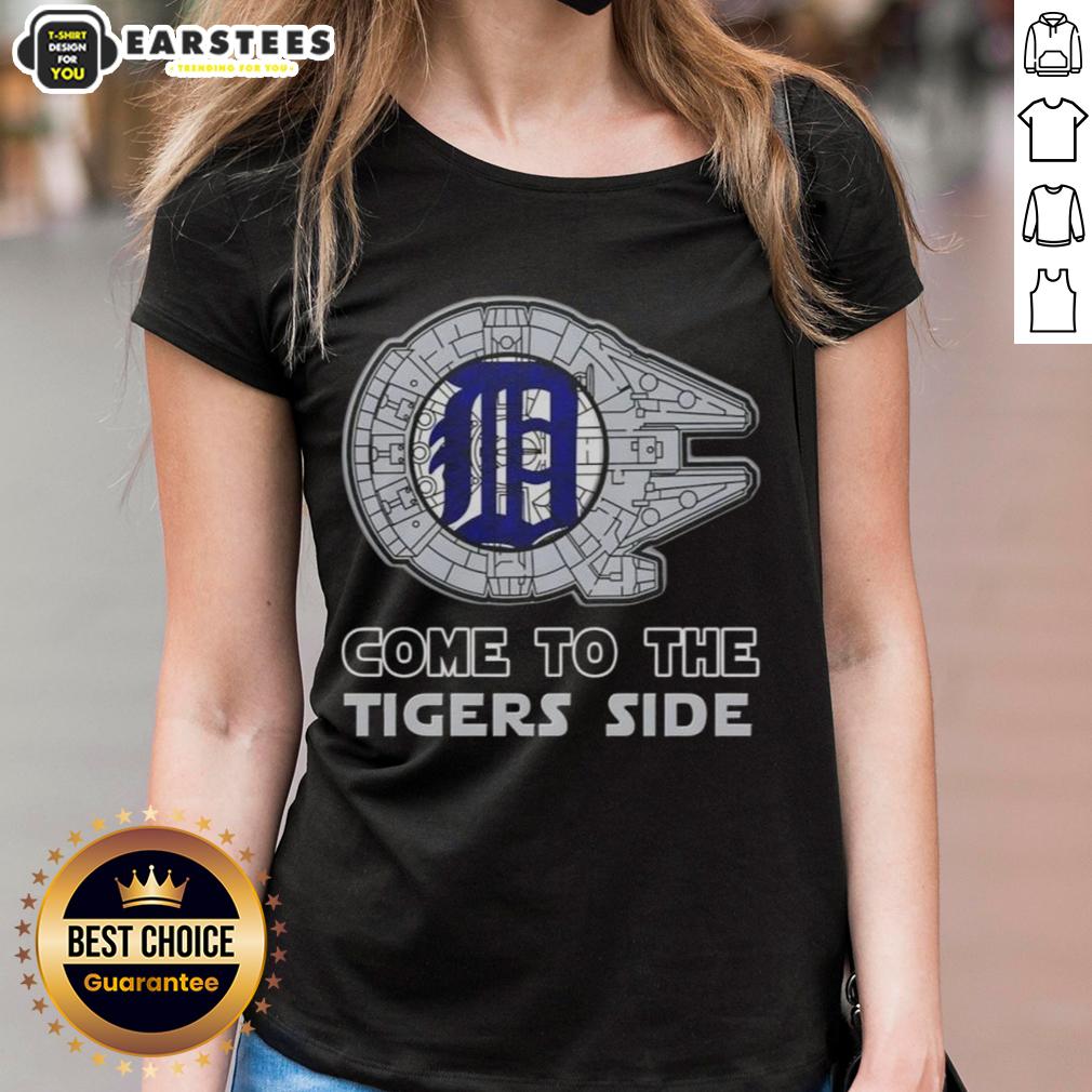 Good Star Wars Come To The Detroit Tigers Side T-Shirt - Image 3