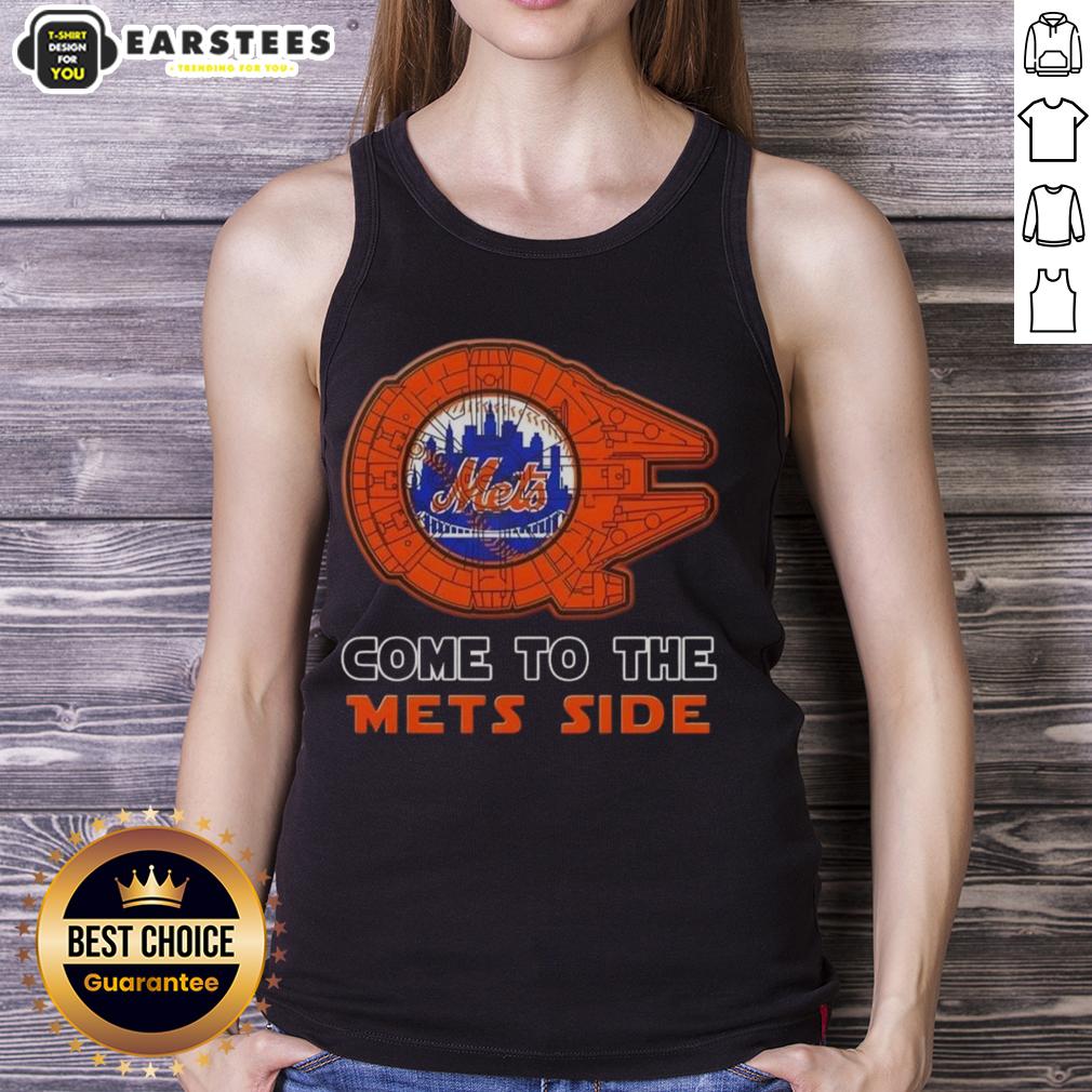 Good Star Wars Come To The New York Mets Side T-Shirt - Image 4