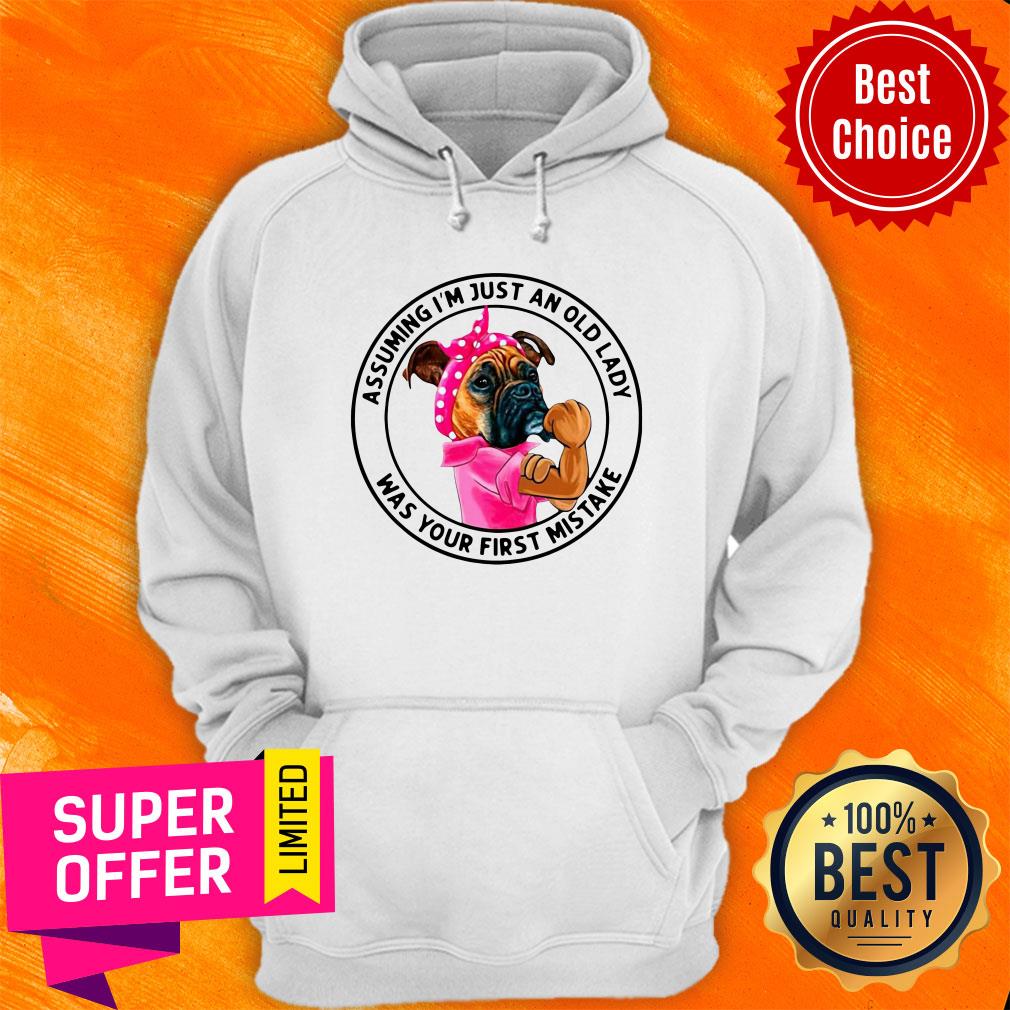 Funny Boxer Mom Assuming I’m Just An Old Lady Was Your First Mistake Shirt - Image 2