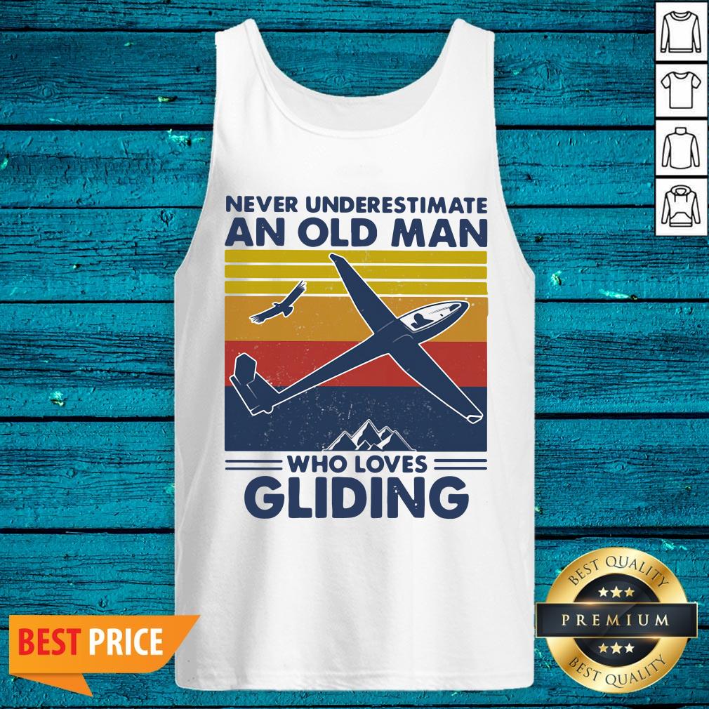 Hot Never Underestimate An Old Man Who Loves Gliding Vintage Shirt - Image 5