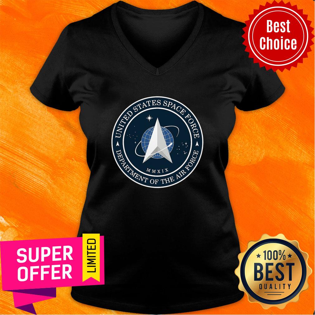 Nice Us Space Force Ussf United States Space Force Logo Emblem Shirt - Image 3