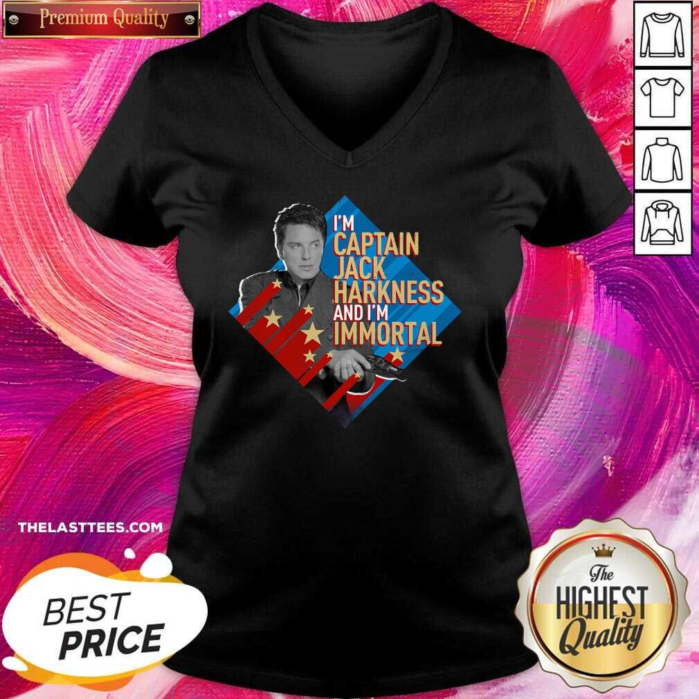 Pretty Im Captain Jack Harkness And Im Immortal Shirt - Image 2
