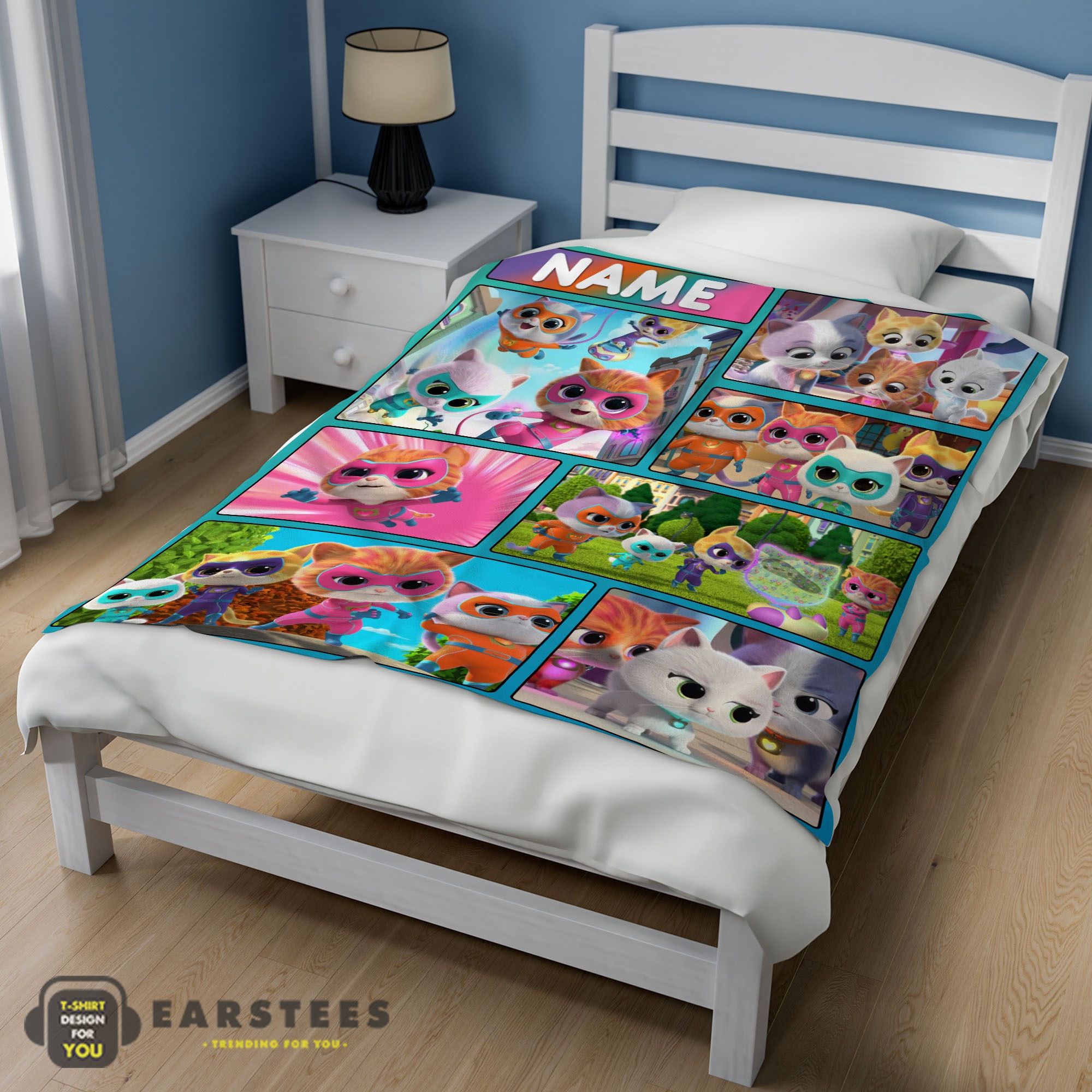 Good Disney Cartoon SuperKitties With Friends Blanket Fleece Customized Blanket - Image 3