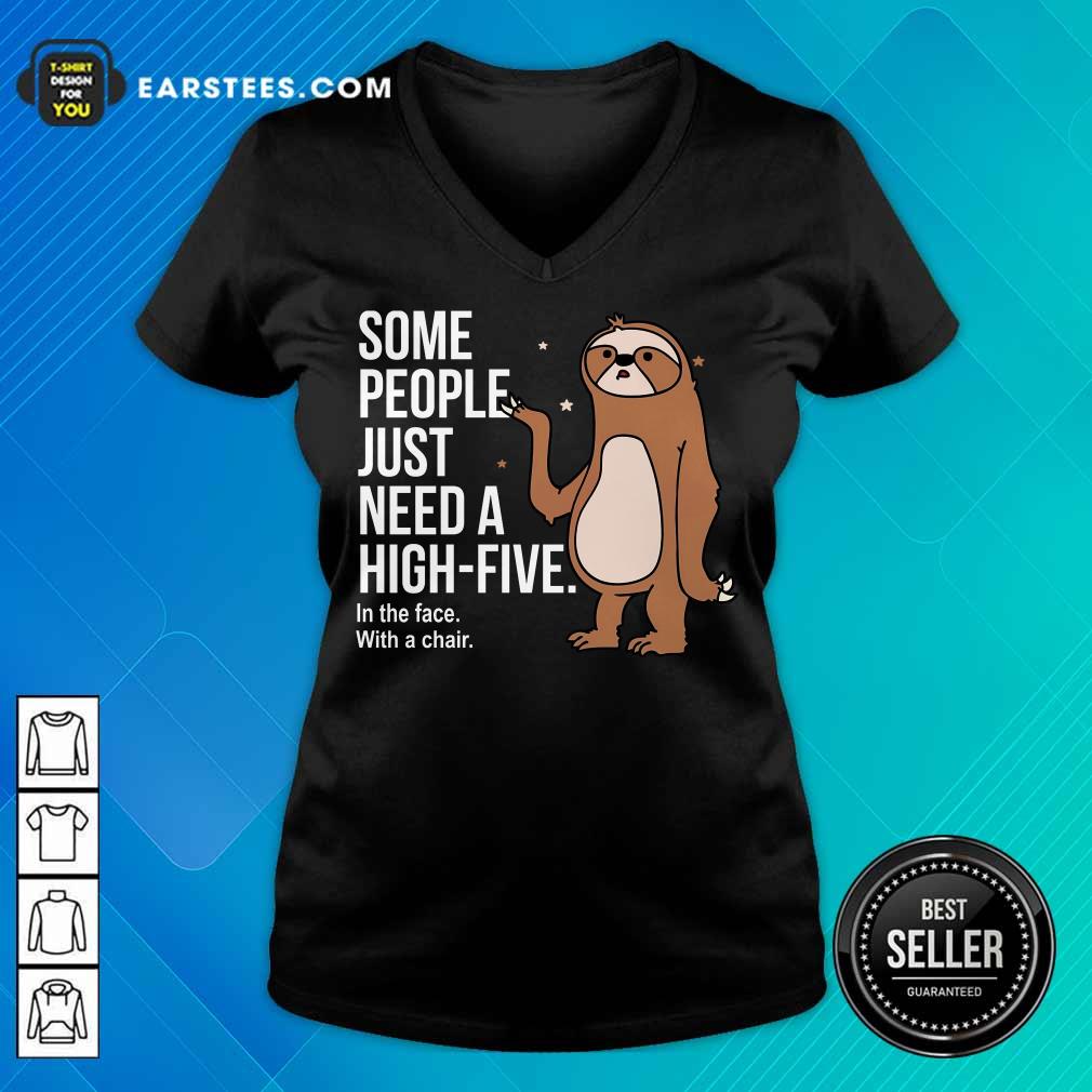 Nice Sloth Just Need A High Five Shirt - Image 5