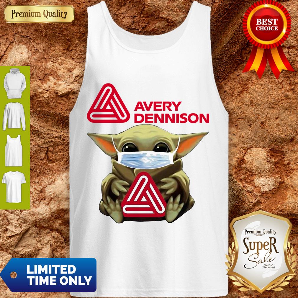 Top Baby Yoda Face Mask Hug Avery Dennison Shirt - Image 4