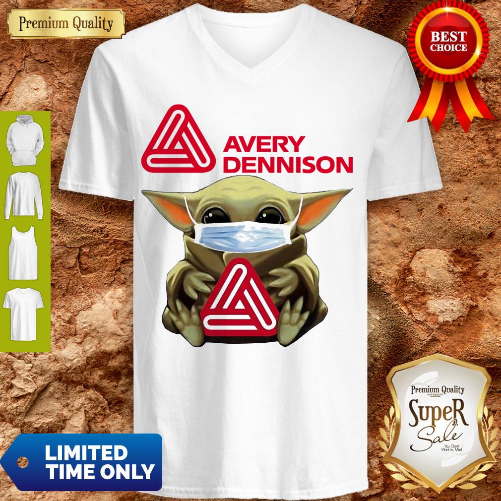 Top Baby Yoda Face Mask Hug Avery Dennison Shirt - Image 5
