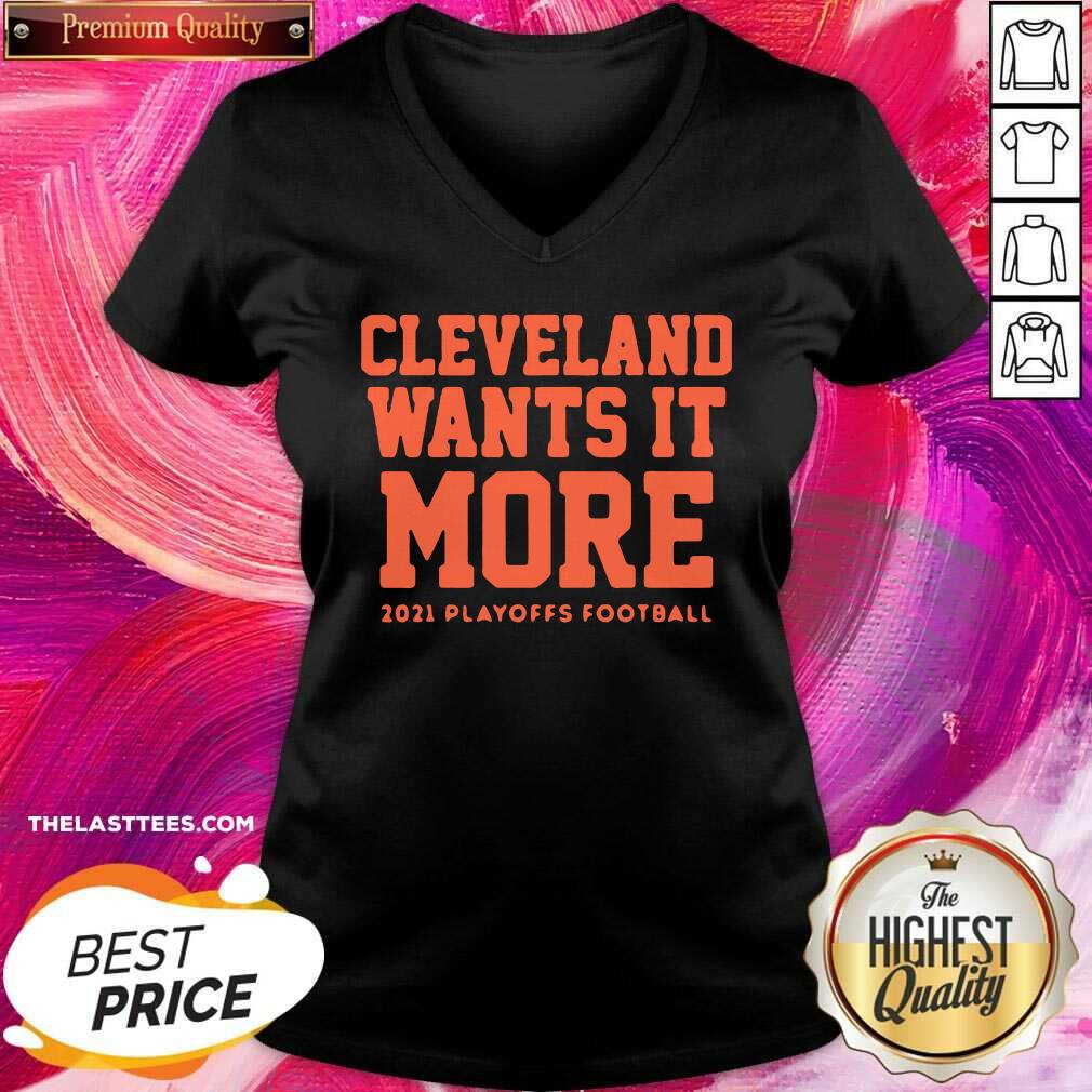 Top Cleveland Wants It More 2021 Playoffs Football Shirt - Image 3