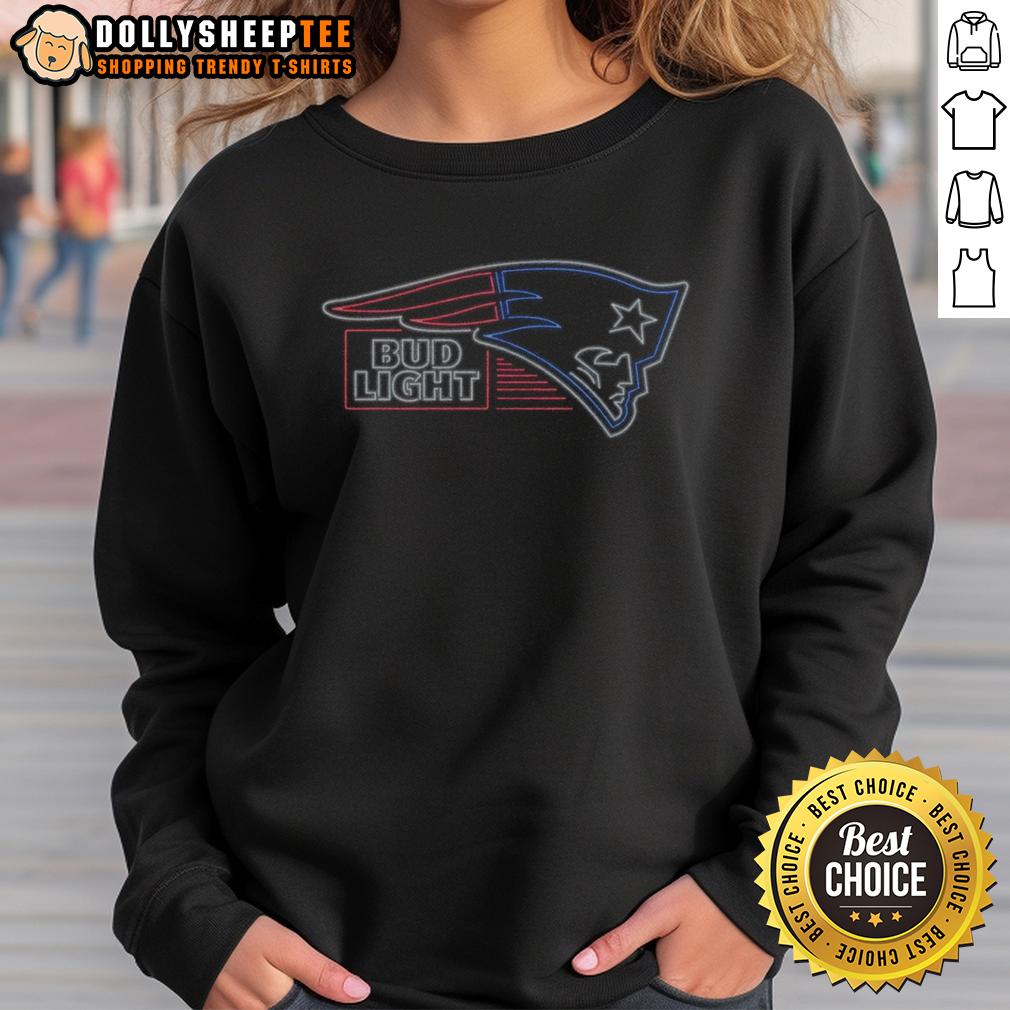 Nice Bud Light New England Patriots T-Shirt - Image 5