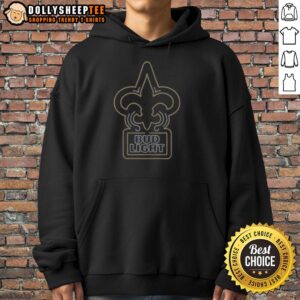 Alternative view of Nice Bud Light New Orleans Saints T-Shirt