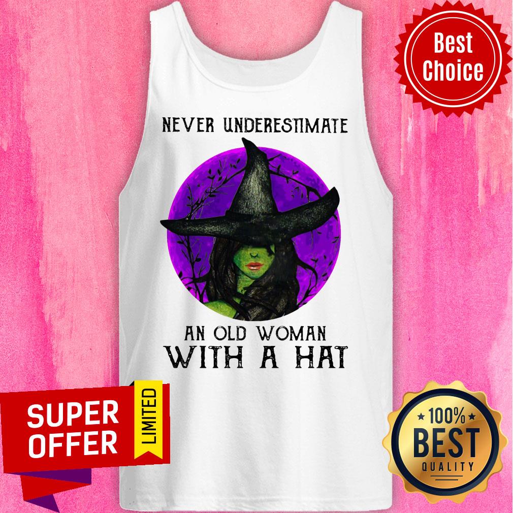 Witch Never Underestimate An Old Woman With Hat Shirt - Image 3