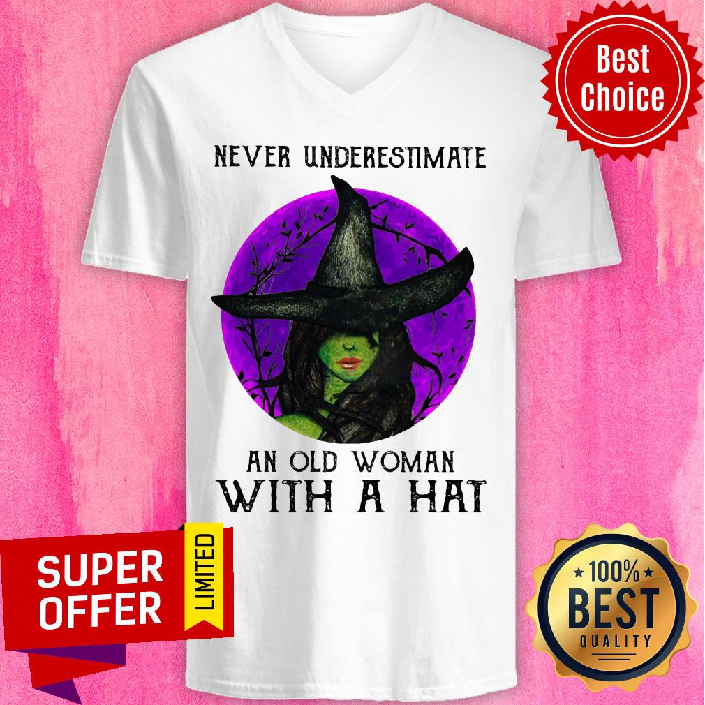 Witch Never Underestimate An Old Woman With Hat Shirt - Image 2